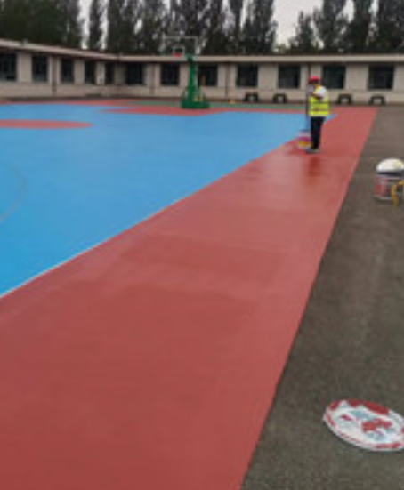 水磨沟旧篮球场地面改造翻新整改   